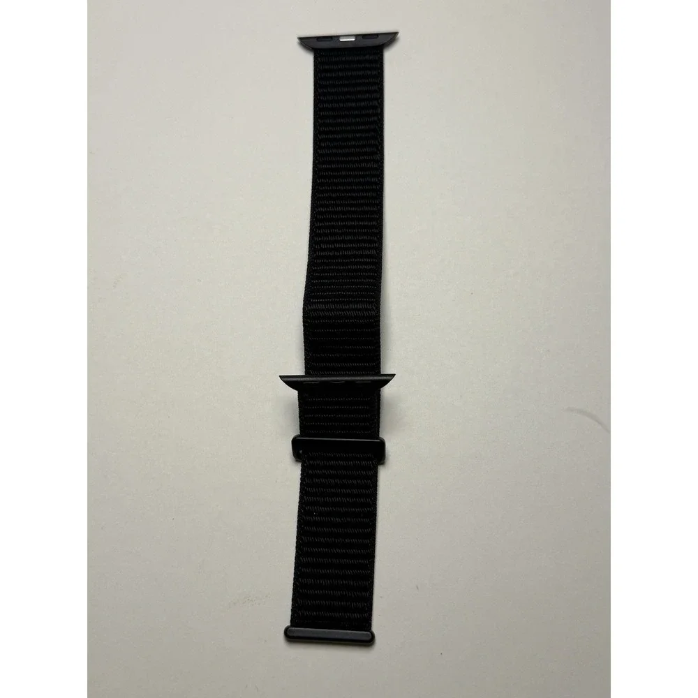 Apple OHOTLOVE Black Nylon Sport Loop Watch Band 38mm Adjustable